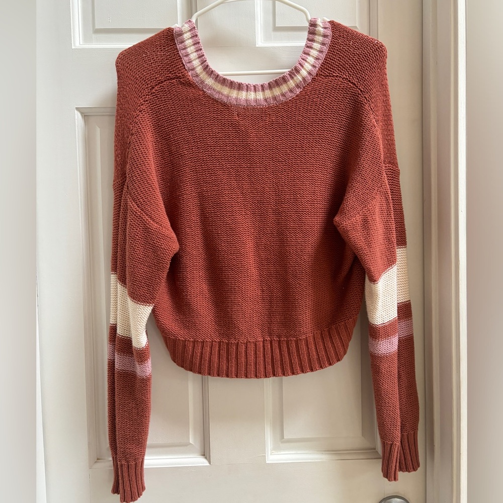 American Eagle Button Sweater Crop Top - Picture 3 of 3
